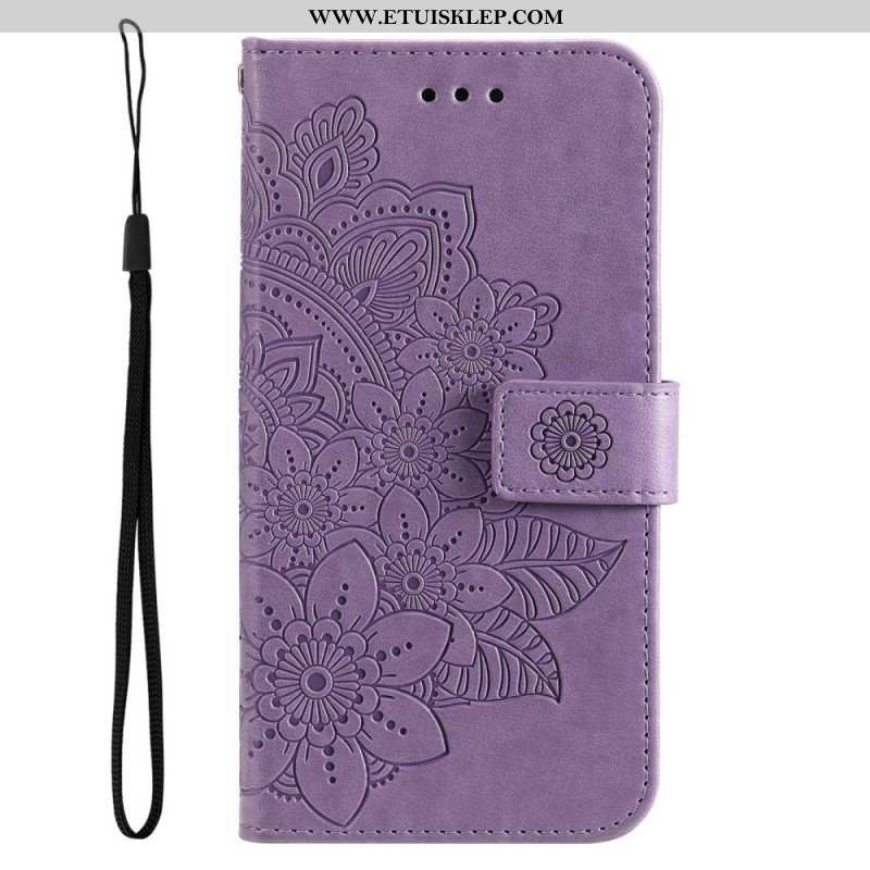 Etui Folio do Samsung Galaxy S23 Plus 5G z Łańcuch Paskowata Mandala